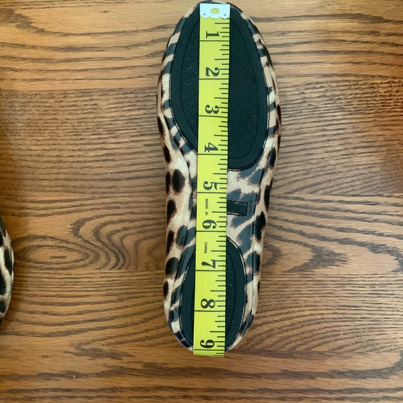 Tory Burch Minnie Leopard Patent Leather Travel Ballet Flats Sz 6.5 - Picture 8 of 12